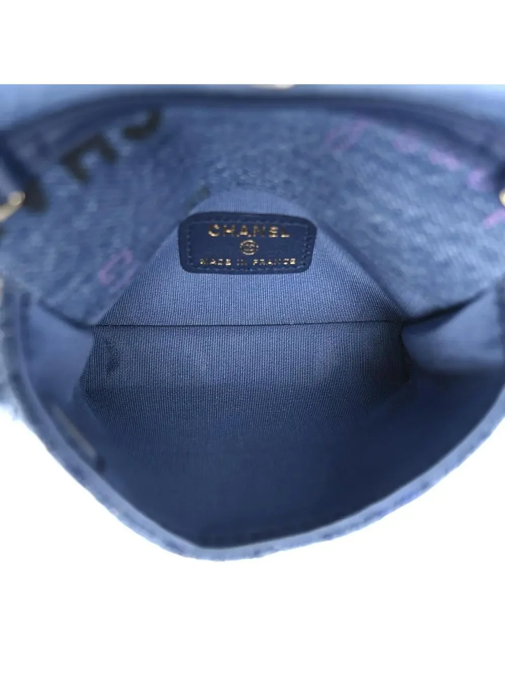 Chanel Denim Quilted Mood Clutch With #360724C19B